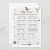 ウィザードベビーシャワーベビートリビアゲーム 招待状 (正面/裏面)