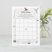 ウィザードベビーシャワーベビービンゴゲーム 招待状 (スタンド正面)