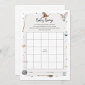 ウィザードベビーシャワーベビービンゴゲーム 招待状 (正面/裏面)