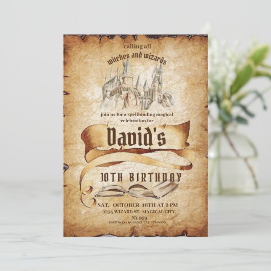 ウィザードマジカルファブラス子供の誕生日パーティー 招待状 (スタンド正面)