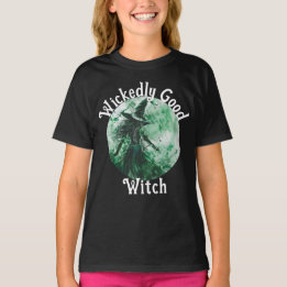 ウィザードリー・グッド・ウィッチ グリーンウィッチのイラスト Tシャツ