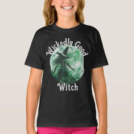 ウィザードリー・グッド・ウィッチ グリーンウィッチのイラスト Tシャツ