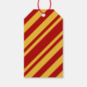 ウィザードレッドと金ゴールド空白のギフトラベル ギフトタグ (裏面)