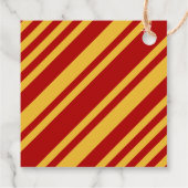 ウィザードレッドと金ゴールド空白のスクエア フェイバータグ (裏面)