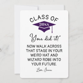 ウィザードローブと帽子の卒業2025おもしろいカスタム シーズンカード