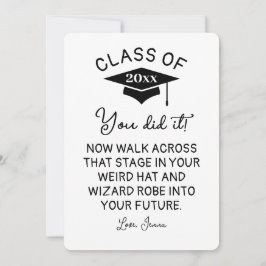 ウィザードローブと帽子の卒業2025おもしろいカスタム シーズンカード