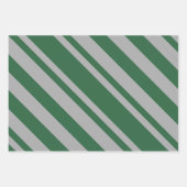 ウィザード緑とグレー無地の緑 ラッピングペーパーシート (正面)