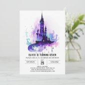 ウィザード編集可能マジカル誕生日 招待状 (スタンド正面)