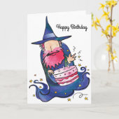 ウィザード誕生日カード カード (黄色い花)