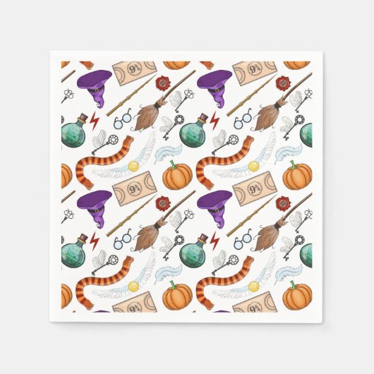 ウィザード誕生日パーティー スタンダードカクテルナプキン (正面)