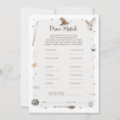 ウィザード赤ちゃんシャワーベビー予測ゲーム 招待状 (正面)