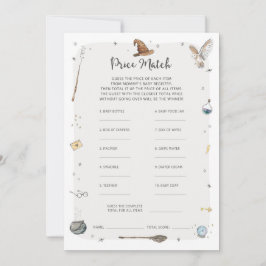 ウィザード赤ちゃんシャワーベビー予測ゲーム 招待状