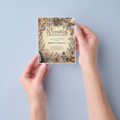 ウィザード魔女パーティーヴィンテージ魔法の魔法の杖の帽子 チラシ (手)