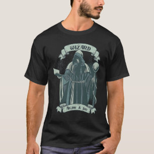 ウィザード魔法ファンタジーRPGダンジョンズロレプライングテーブル Tシャツ