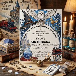 ウィザード&ウィッチストーリーブックマジック誕生日 招待状