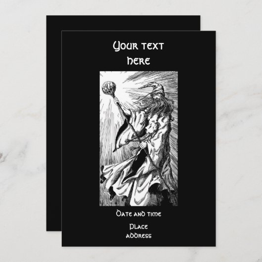 ウィザード 招待状 (正面/裏面)