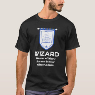 ウィザードRpgクラス – ガラス大砲ゲーム Tシャツ