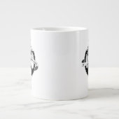 ウィザ国際的ードの連携ロゴ ジャンボコーヒーマグカップ (正面)