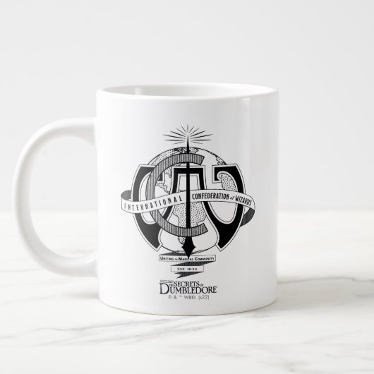 ウィザ国際的ードの連携ロゴ ジャンボコーヒーマグカップ (左)