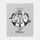 ウィザ国際的ードの連携ロゴ フリースブランケット (正面)