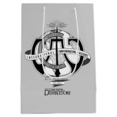 ウィザ国際的ードの連携ロゴ ミディアムペーパーバッグ (裏面)