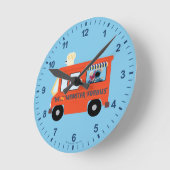 ウィザ・ア・モンスター・グルメ ラウンド壁時計 (傾斜)