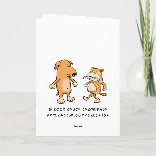 ウィシおもしろいンが成し遂げたブッシュ誕生日 カード (裏面)