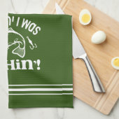 ウィシおもしろいンはフィッシュイン キッチンタオル (四つ折り)