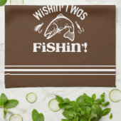 ウィシおもしろいンはフィッシュイン キッチンタオル (折り畳み)