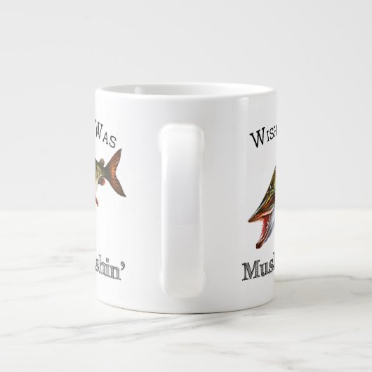 ウィシン1世はマスキー·フィシン ジャンボコーヒーマグカップ (裏面)
