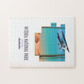 ウィジラ国立公園オーストラリアの地図 ジグソーパズル (横)