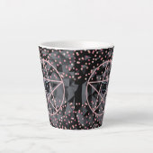 ウィジーウィッチ魔法ウィッチコズミックキャット星形五角形マジック カフェラテマグ (正面)