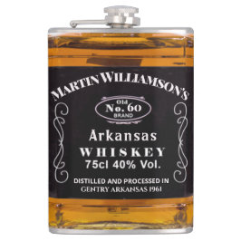 ウィスおもしろいキーカスタム誕生日ヴィンテージタイポグラフィ フラスク