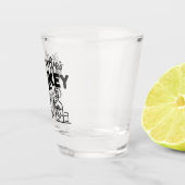 ウィスおもしろいキー・ワードアートの飲酒 ショットグラス (右)