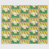 ウィスおもしろいコンシンチーズヘッドサッカー誕生日 ラッピングペーパー (フラット)