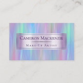 ウィスお洒落 | Holo Fairy Pastel Rainbow グラデーション 名刺 (正面)