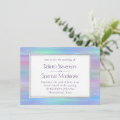 ウィスお洒落 | Holo Fairy Pastel Rainbow グラデーション 招待状 (スタンド正面)