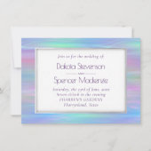 ウィスお洒落 | Holo Fairy Pastel Rainbow グラデーション 招待状 (正面)