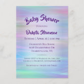 ウィスお洒落 | Holo Fairy Pastel Rainbow Shower 招待状 (正面)