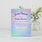 ウィスお洒落 | Holo Fairy Pastel Rainbow Shower 招待状 (スタンド正面)