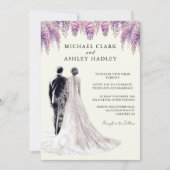 ウィスエレガントテリア新婦結婚ズ 招待状 (正面)