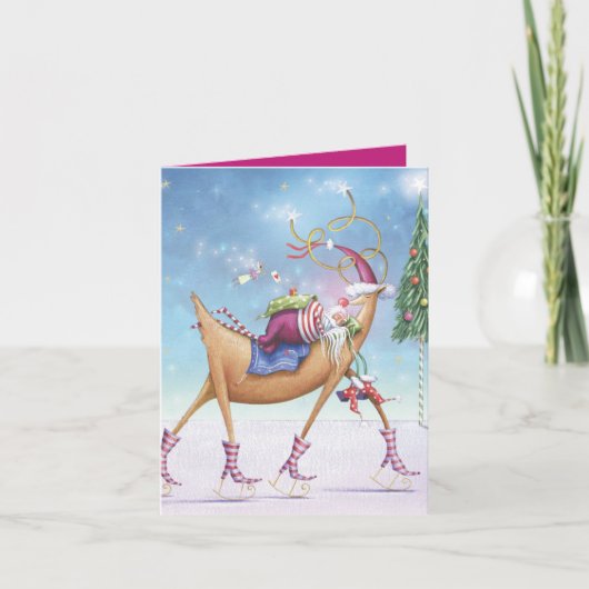ウィスカルなクリスマスカード – 妖精のエースハート シーズンカード (正面)
