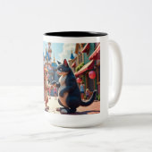 ウィスカーとウィッシュ：おとぎ結婚話の至福 ツートーンマグカップ (正面右)