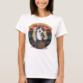 ウィスカーとヤーン可愛すぎて無視できない Tシャツ (正面)