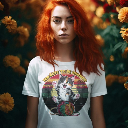 ウィスカーとヤーン可愛すぎて無視できない Tシャツ