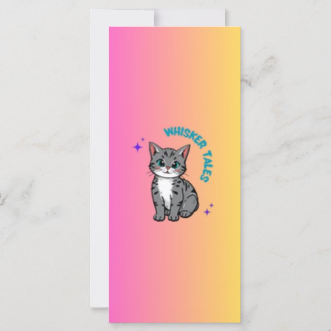 ウィスカーと物語 | 猫お洒落ストーリーブックマー (正面)