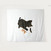 ウィスカーヘックス&ランタンクラシックグローTシャツ タペストリー (正面(横))