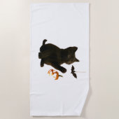 ウィスカーヘックス&ランタンクラシックグローTシャツ ビーチタオル (正面)