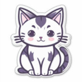 「ウィスカーワンダーランドかわいい猫キャラクターデザイン」 シール (正面)