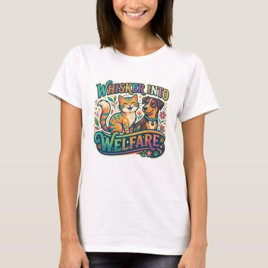 ウィスカーワールドへようこそ Tシャツ (正面)